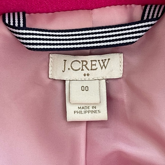 J. Crew Bright Pink City Cocoon Coat Wool trending preppy - Picture 11 of 13